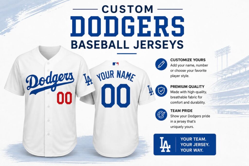 Custom Dodgers Baseball Jerseys
