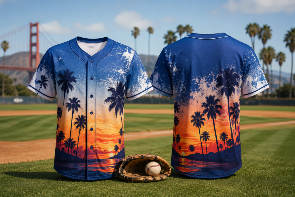 Sublimated Baseball Jerseys in California